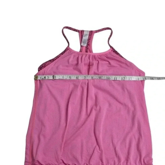 Ivivva Lululemon Double Dutch  Tank Top Pink Athletic Shelf Bra Size 12 - Picture 4 of 11